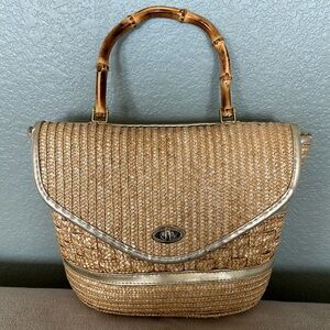 WAVES by Tandem Bags Vintage Straw bag